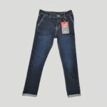 EziFit's Denim Cross Pockets Pants - Dark Blue Export Quality