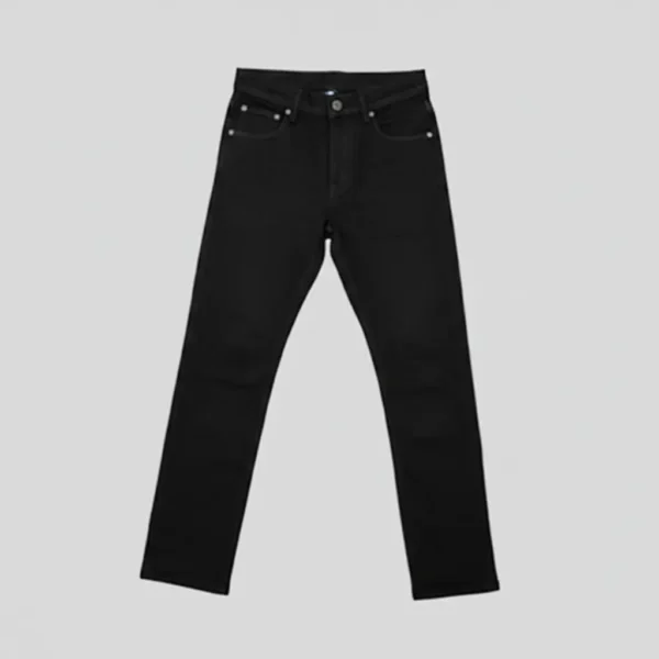 EziFit's Denim cross pocket pant Black Export Quality front