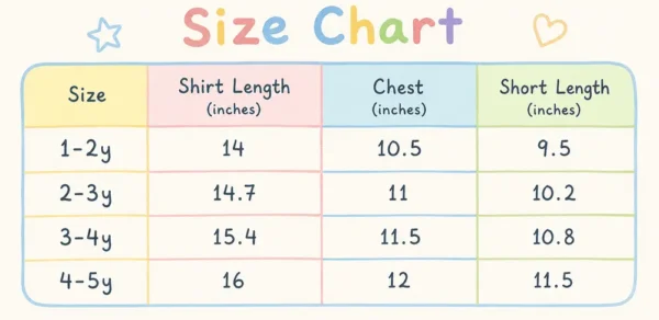 Flutter-Sleeve Pink T-Shirt & Denim Shorts (Imported) - 1 to 5Y size-chart size-guide