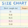 Imported 2-Piece Denim Dungaree Set - Cartoon Patch 1 TO 6Y size chart size guide