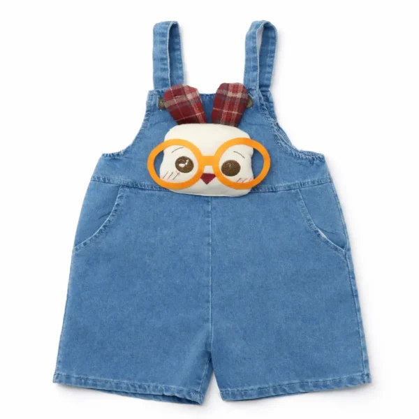Imported 2-Piece Denim Dungaree Set – Cartoon Patch 1 TO 6Y dungaree