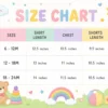Imported Cartoon T-Shirt & Shorts Summer Outfit – 2 Colors – 6M TO 24M size chart guide