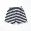 Imported Cartoon T-Shirt & Striped Shorts Summer Outfit trousers for grey