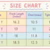 Imported Floral Round Neck Summer Frock & Tights 1 TO 5Y size chart size guide