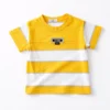 Imported Soft Cotton T-Shirt Round Neck Summer Yellow front side