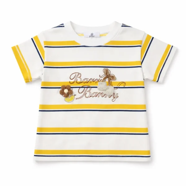 Nautical Striped T-Shirt & Yellow Shorts - Imported shirt