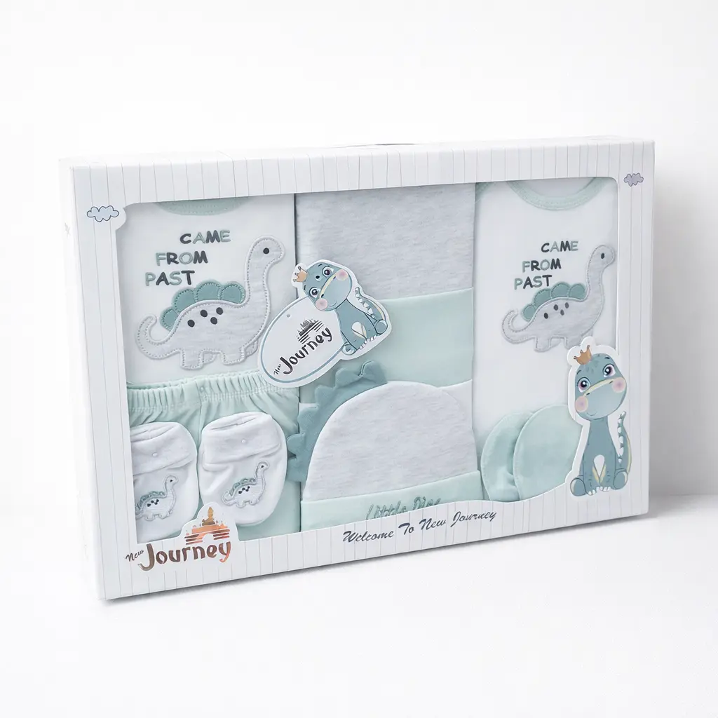 New Journey 10 Piece Baby Boy Dinosaur Gift Set main photo