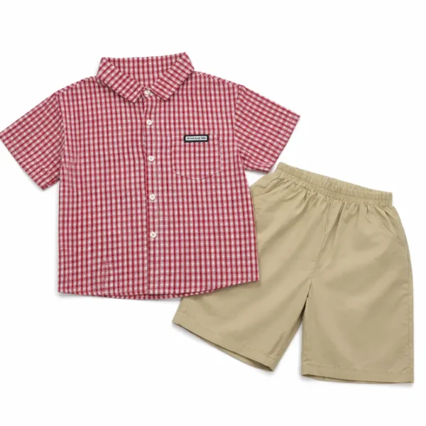 Red Casual 3-Piece Summer Outfit - Imported - 1 TO 5Y red
