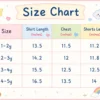 Red & White Athletic T-Shirt and Shorts Suit (Imported) - 1 to 5Y size chart size guide