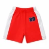 Red & White Athletic T-Shirt and Shorts Suit - Imported nicker view