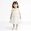 Ribbed Cardigan Tulle Tutu Dress Set - Imported - 1 TO 6Y pair how it looks