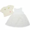Ribbed Cardigan Tulle Tutu Dress Set - Imported - 1 TO 6Y pair pair