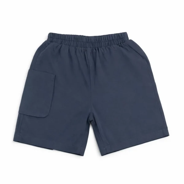 Striped Polo Shirt & Navy Shorts for Summer - 1 TO 5Y pair nickers