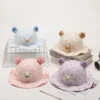 Baby Bear Ear Sun Hat – Cute Polka Dot Cotton Kids Cap