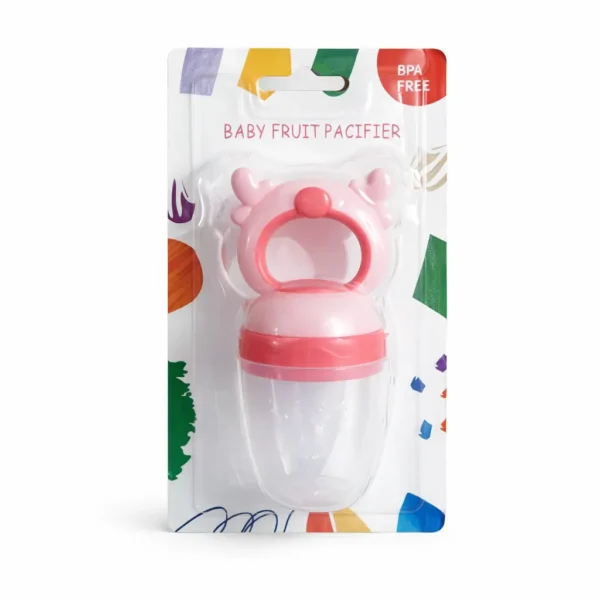 Baby Fruit Feeder Pacifier – BPA Free Silicone - Imported pink