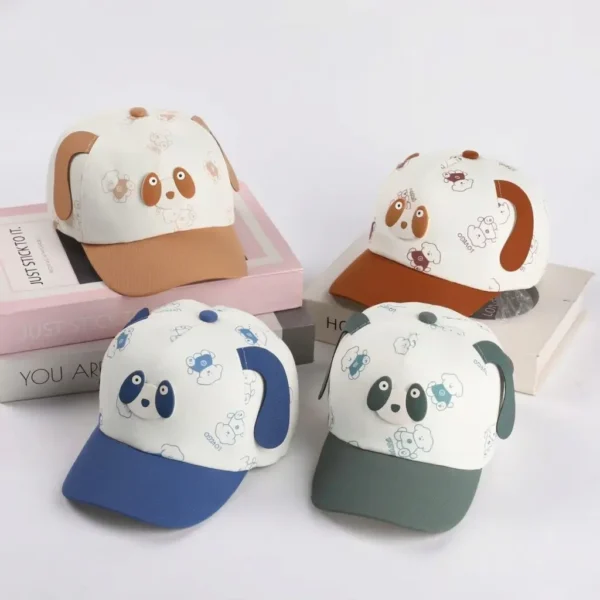 Cartoon Dog Print Adjustable Imported Cap for Summer