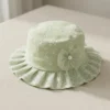 Floral Lace Embroidery Bucket Hat for Summer - 6 Colors green
