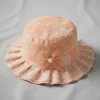Floral Lace Embroidery Bucket Hat for Summer - 6 Colors peach