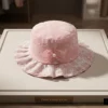 Floral Lace Embroidery Bucket Hat for Summer - 6 Colors pink