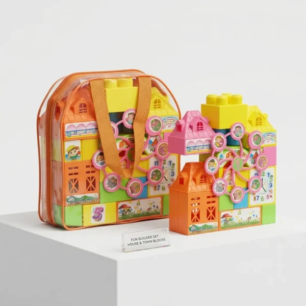 Kids Blocks Castle Building Set 27 PCS DIY Educational Toy main photo open