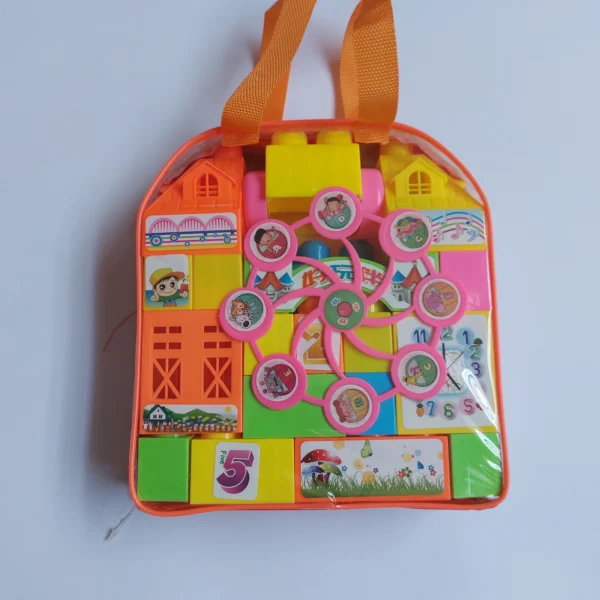 Kids Blocks Castle Building Set 27 PCS DIY Educational Toy main photo real 1