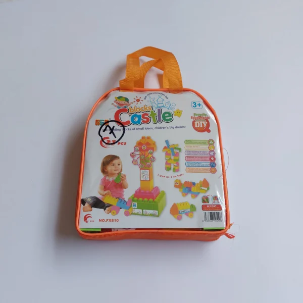 Kids Blocks Castle Building Set 27 PCS DIY Educational Toy main photo real 2