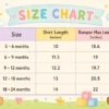 3 Piece Tiger Romper Set T Shirt Dungaree & Socks 3 to 24M and giraffe size chart size guide