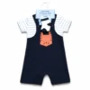 3 Piece Tiger Romper Set T Shirt Dungaree & Socks 3 to 24M front