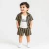 ALM 3 Piece Striped Shirt Sleeveless Inner & Shorts 12M to 5Y main photo