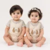 Baby Dog Print Romper Bodysuit Set Imported 6 to 24M