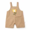 Beige Polka Dot Flower Dungaree Set Imported 6 to 24M dungaree
