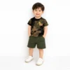 Camouflage T Shirt & Shorts Summer Smile Outfit 12M to 4Y main front photo