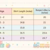 Duck Denim Dungaree Romper Set Imported 1 to 6Y size chart size guide