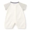 Essen Alle Cotton Romper Imported Pockets Bodysuit 0 to 18M back