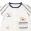 Essen Alle Cotton Romper Imported Pockets Bodysuit 0 to 18M closeup