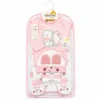 IKG Newborn Baby 10 Piece Gift Set Cotton Full Sleeve 4 colors all pink