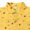 Imported 2 Piece Elephant Denim Dungaree Set 6M to 3Y shirt closeup