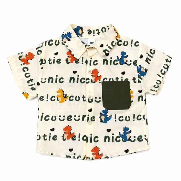 Imported 3 Piece Dinosaur Casual Summer Set 6M TO 3Y shirt