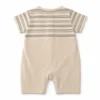 Imported Bear Print Dungaree Be Like Romper 0 to 24M back