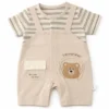 Imported Bear Print Dungaree Be Like Romper 0 to 24M main