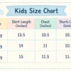 Imported Bunny Afternoon Tea T Shirt and Shorts 1 to 4Y size chart size guide