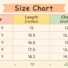 Imported Red Striped T Shirt with Pocket & Collar 1 to 6Y size chart size guide