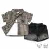 Imported 3 Piece Casual Outfit with Denim Shorts 6M to 5Y MAIN FEATURED PHOTO