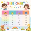 Imported 3Pc Casual Check T Shirt & Denim Shorts 6M to 5Y size charts