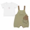 Imported Hippo Dungaree Romper Set & T Shirt 6M to 3Y main photo