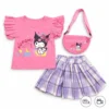 Imported Kuromi Skirt Summer Set & Crossbody Bag 1 to 6Y main featured photo