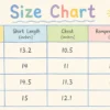 Imported Striped T Shirt & Denim Dungaree 6M to 4Y size chart size guide