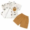 MT Dinosaur Printed 3 Piece Casual Outfit for Boys 2 to 6Y